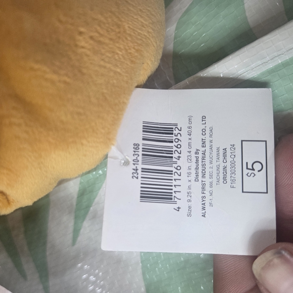 2 nwt Plush Croissant Throw Pillow - light Brown - Picture 3 of 4